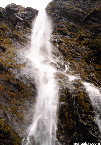 Водопад на routeburn тропа