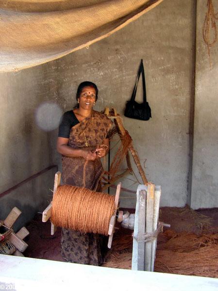 Coir factory near Kerala